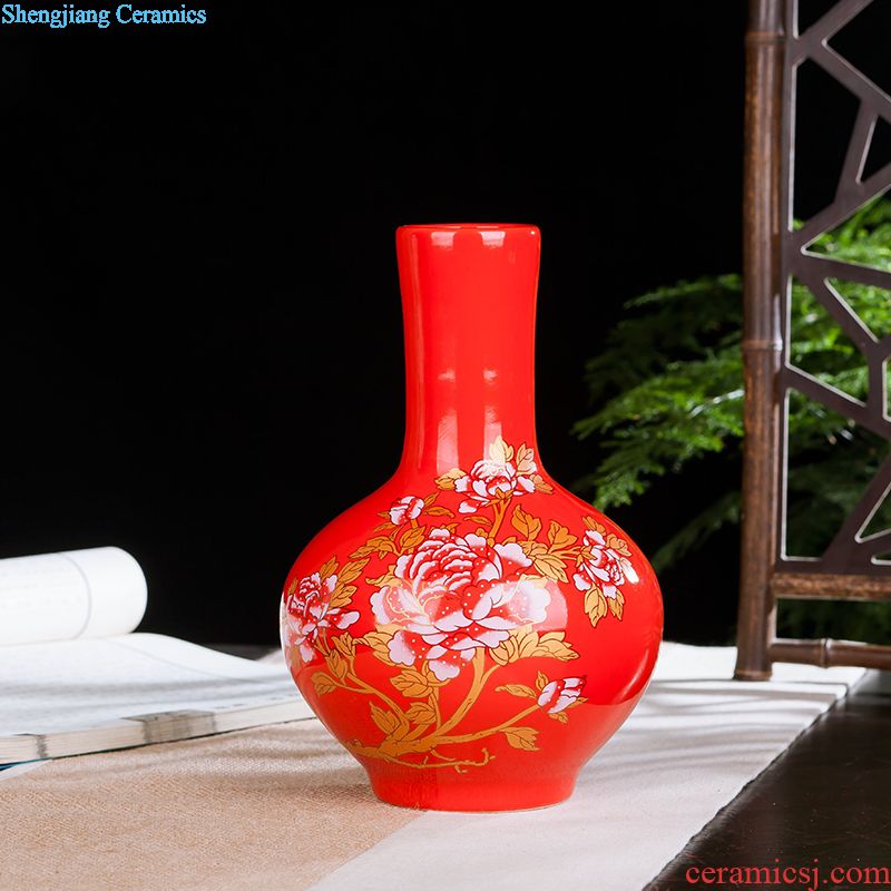 Blue and white ceramics jingdezhen large hand-painted vases, flower arrangement sitting room porch decoration of Chinese style household furnishing articles
