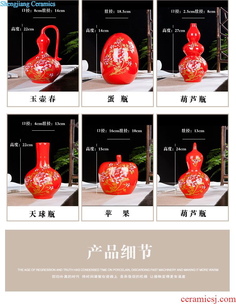 Blue and white ceramics jingdezhen large hand-painted vases, flower arrangement sitting room porch decoration of Chinese style household furnishing articles