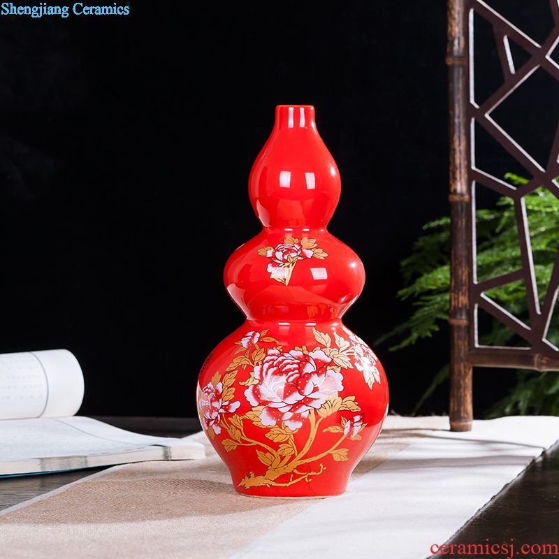Blue and white ceramics jingdezhen large hand-painted vases, flower arrangement sitting room porch decoration of Chinese style household furnishing articles