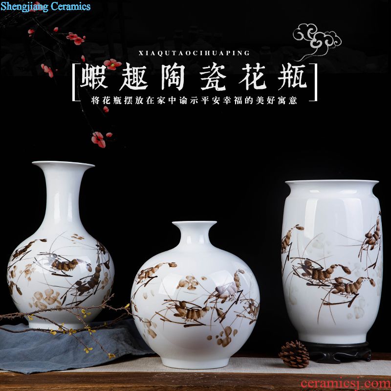 Jingdezhen ceramics furnishing articles hanging dish home decoration crafts mountain wine blue-and-white decoration plate