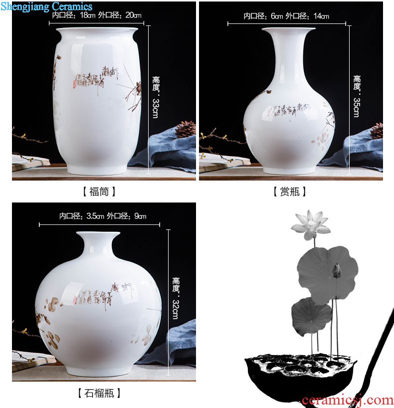 Jingdezhen ceramics furnishing articles hanging dish home decoration crafts mountain wine blue-and-white decoration plate