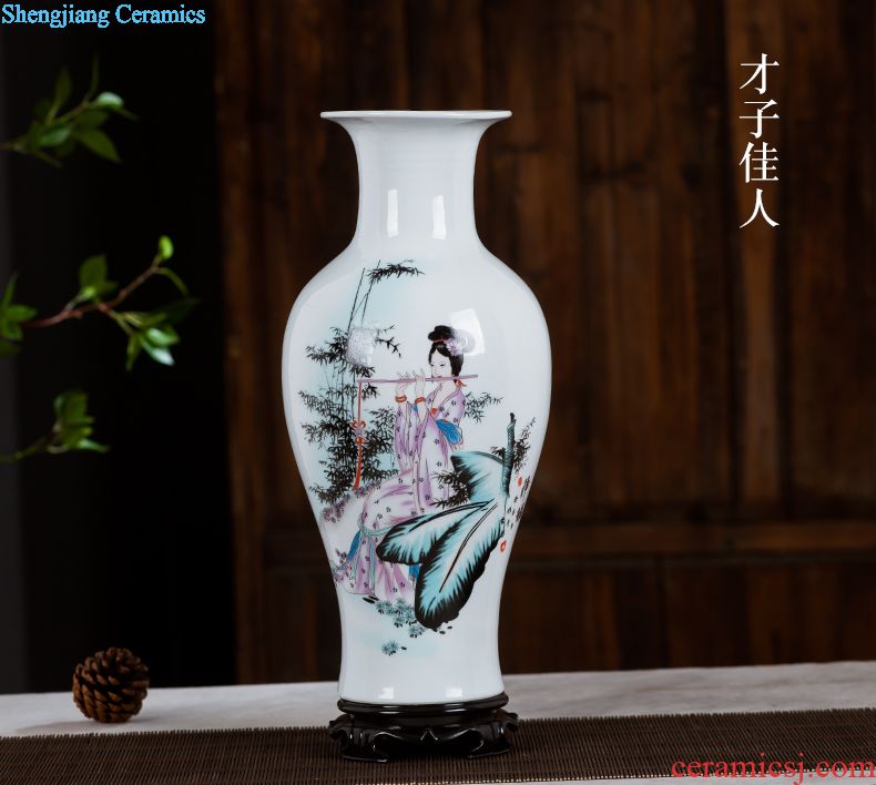 Ceramic floret bottle of archaize the jun porcelain kiln red Chinese style household adornment sitting room flower arranging, handicraft furnishing articles