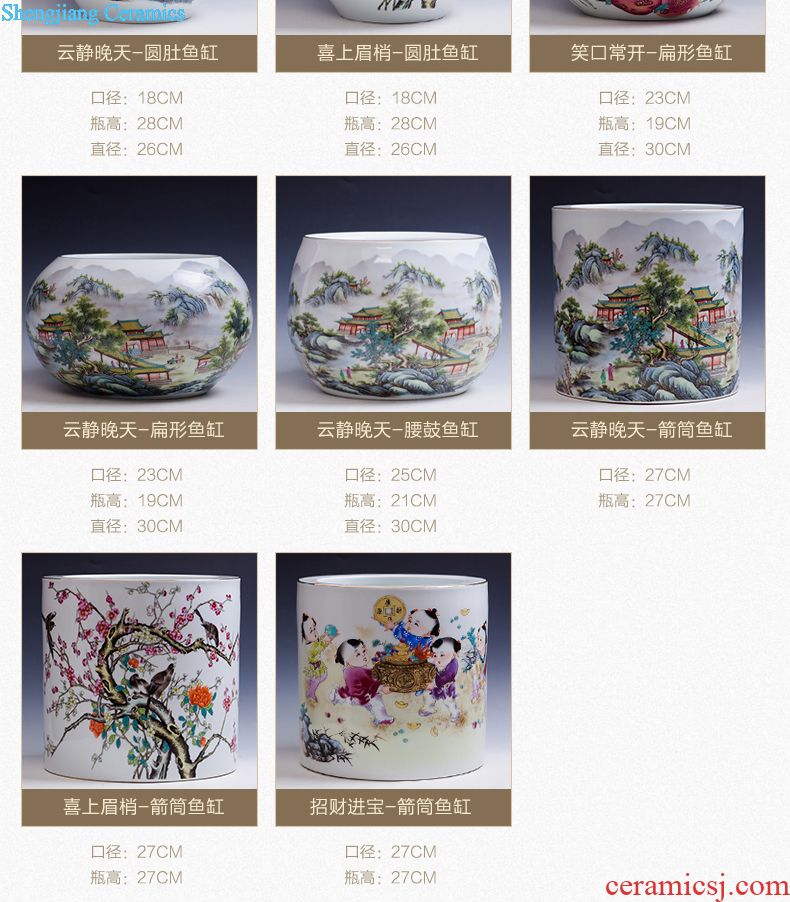 Flow of jingdezhen ceramics glaze vase three-piece suit of new Chinese style living room furnishing articles wine handicraft decorative household items