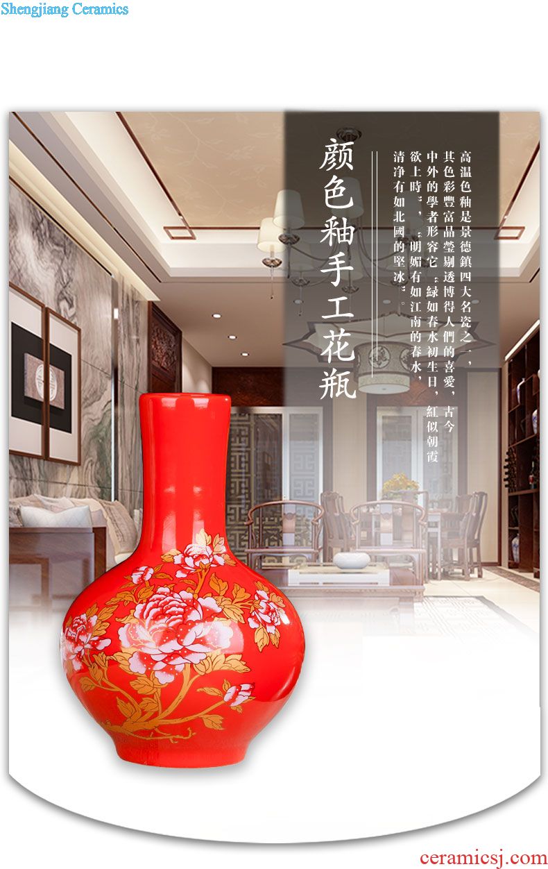 Blue and white ceramics jingdezhen large hand-painted vases, flower arrangement sitting room porch decoration of Chinese style household furnishing articles