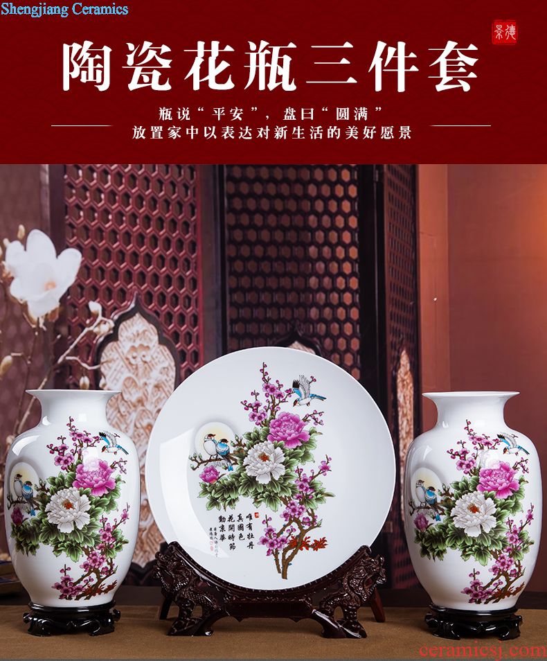 Jingdezhen ceramics furnishing articles act the role ofing is tasted household decoration of Chinese style decoration plate sitting room porch ark TV ark