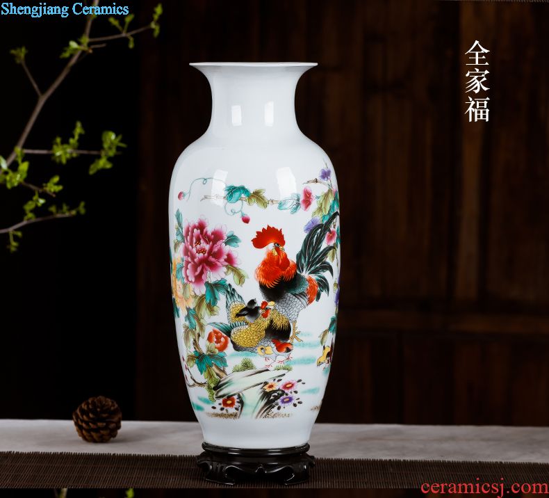 Ceramic floret bottle of archaize the jun porcelain kiln red Chinese style household adornment sitting room flower arranging, handicraft furnishing articles