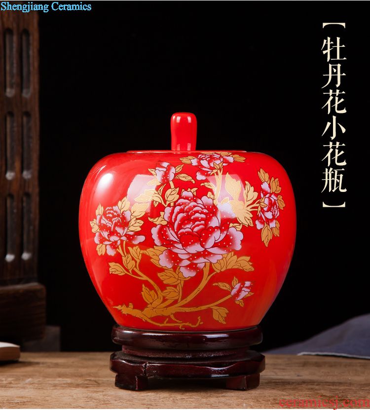 Pottery and porcelain vase success the jun porcelain kiln red horse office home sitting room adornment handicraft furnishing articles