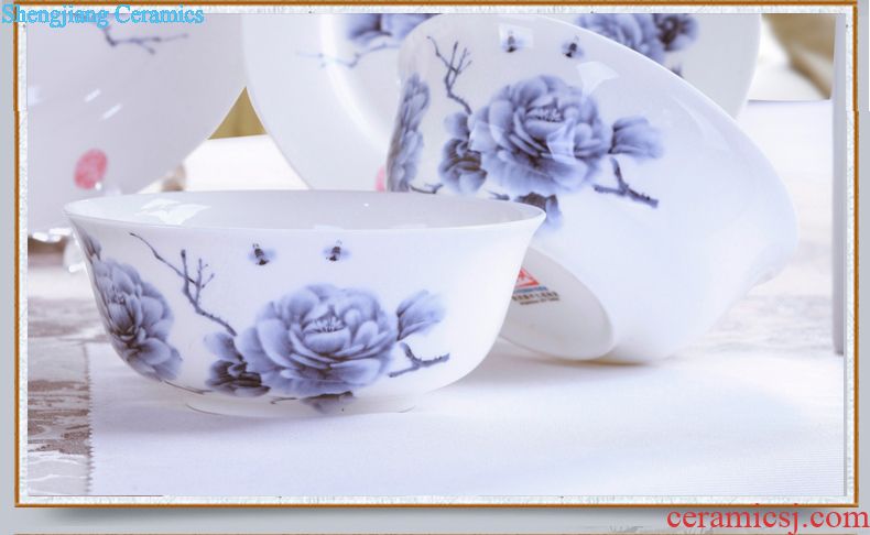 Jingdezhen ceramic cups with cover glass cups nine domain bone porcelain cup peony custom office cup tea cup