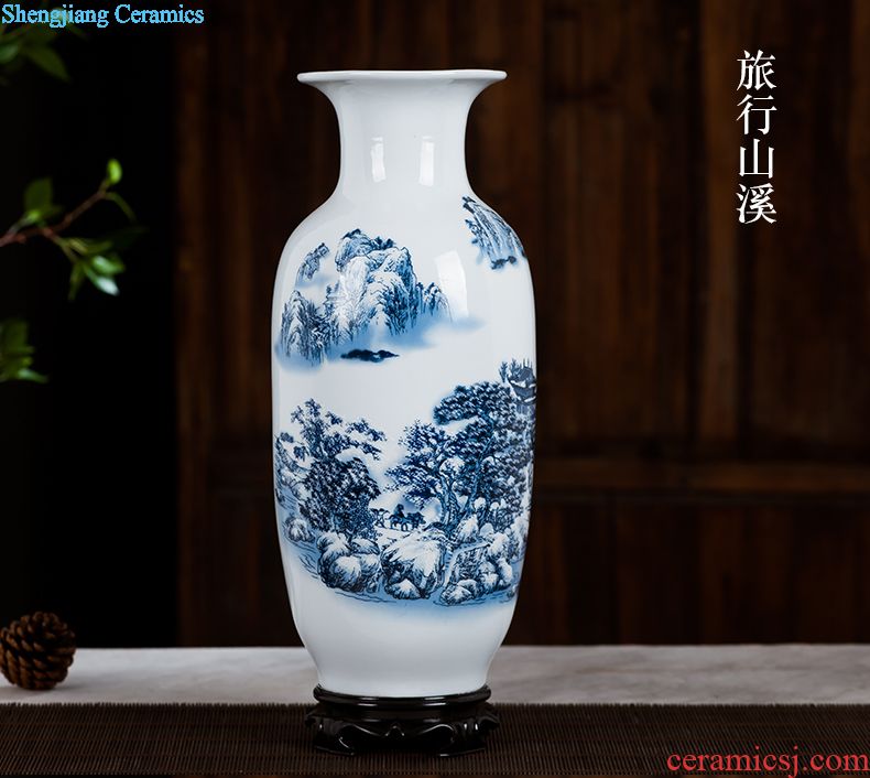 Ceramic floret bottle of archaize the jun porcelain kiln red Chinese style household adornment sitting room flower arranging, handicraft furnishing articles