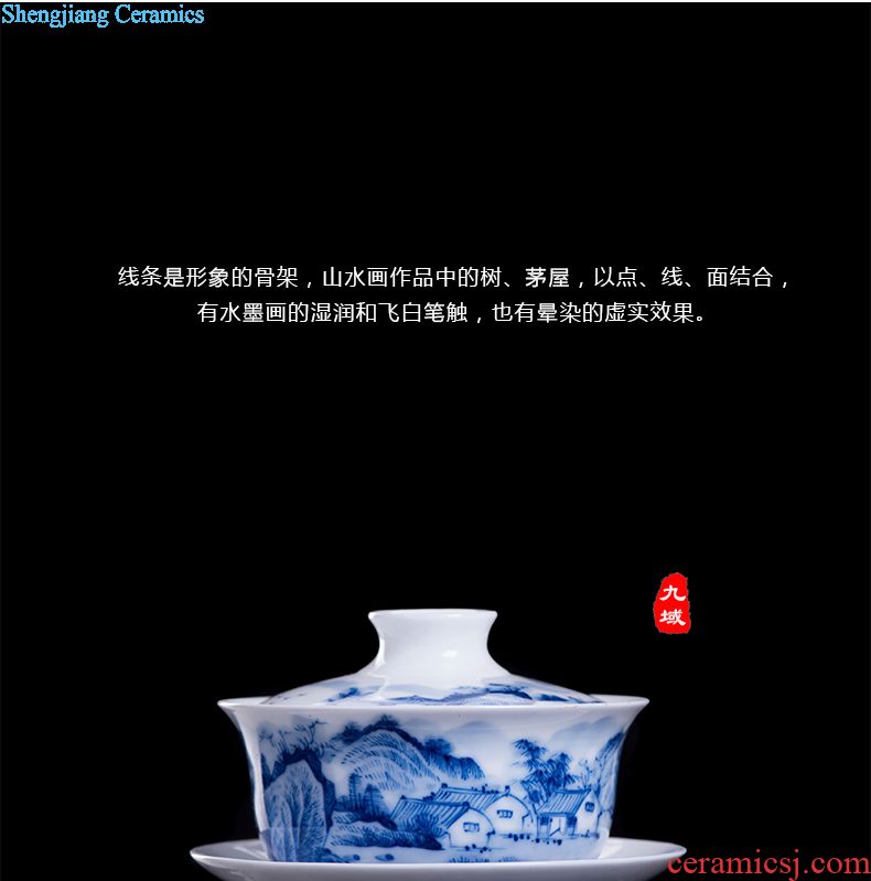 Custom manual pick flowers hat to kung fu tea tea cups of jingdezhen ceramics single office glass cup individual host