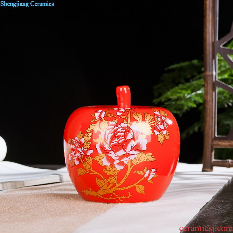 Blue and white ceramics jingdezhen large hand-painted vases, flower arrangement sitting room porch decoration of Chinese style household furnishing articles