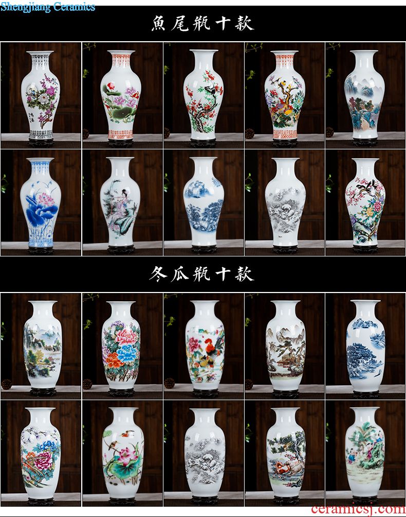 Ceramic floret bottle of archaize the jun porcelain kiln red Chinese style household adornment sitting room flower arranging, handicraft furnishing articles