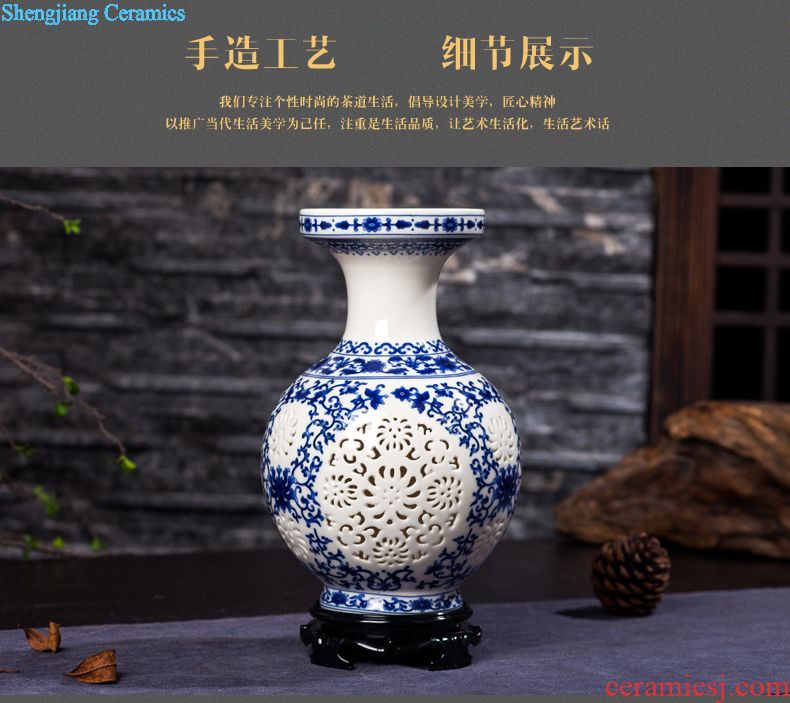 Jingdezhen ceramics, antique Ming and qing dynasty kiln crack vases furnishing articles flower arrangement home wine ark adornment furnishing articles