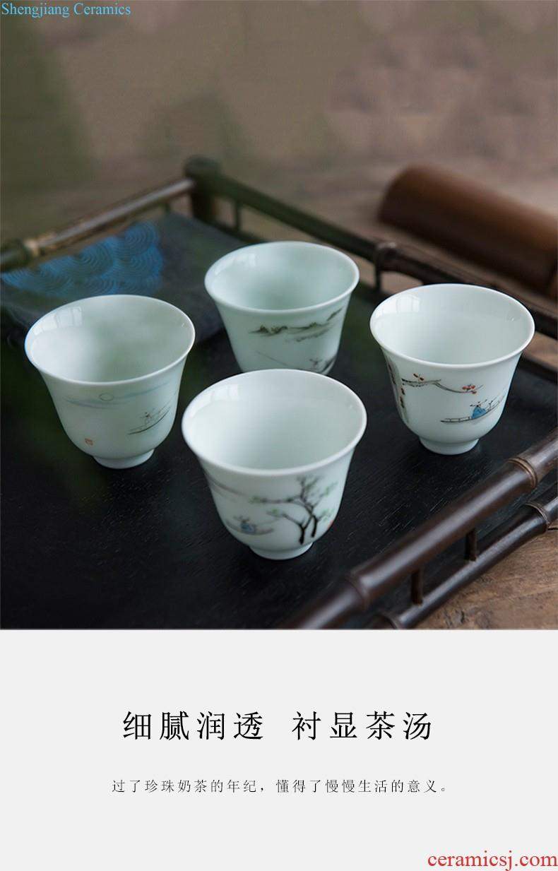 White porcelain tea sets jingdezhen domestic xi shi pot of tea ware built water box of a complete set of contracted kunfu tea cups