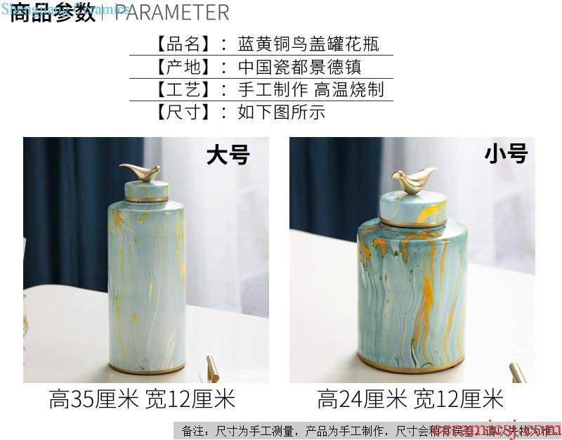 Jingdezhen ceramic general pot vase American sitting room porch flower POTS of new Chinese style furnishing articles home decor