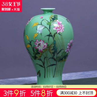 Jingdezhen ceramics vase Wang Yunxi hand painted blue and white porcelain example of nostalgia Contemporary sitting room handicraft furnishing articles