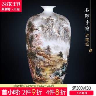 Jingdezhen ceramics vase Antique blue-and-white youligong gourd bottle decoration home furnishing articles in the living room