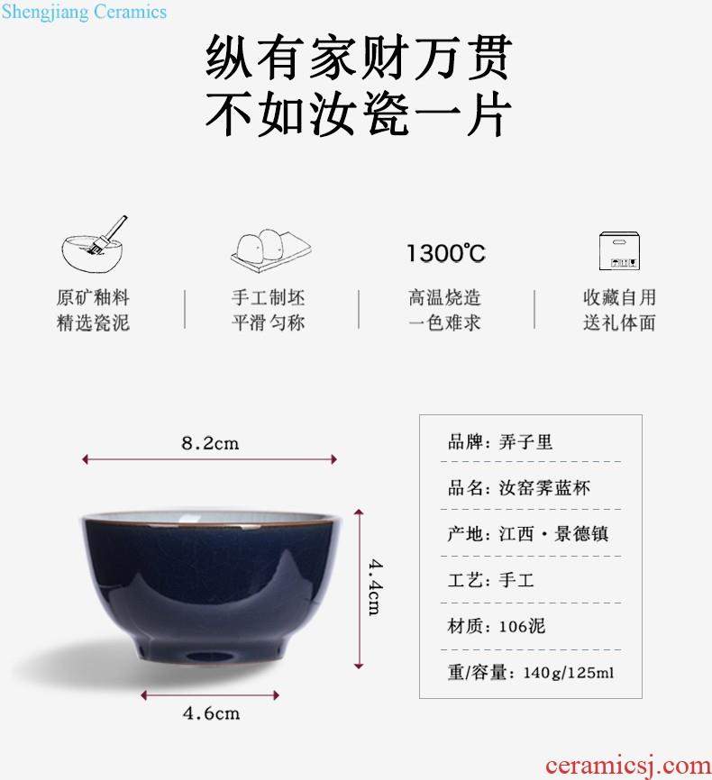 Jingdezhen ceramic kiln temmoku coffee cup ins wind mug large capacity domestic cup milk cup men and women