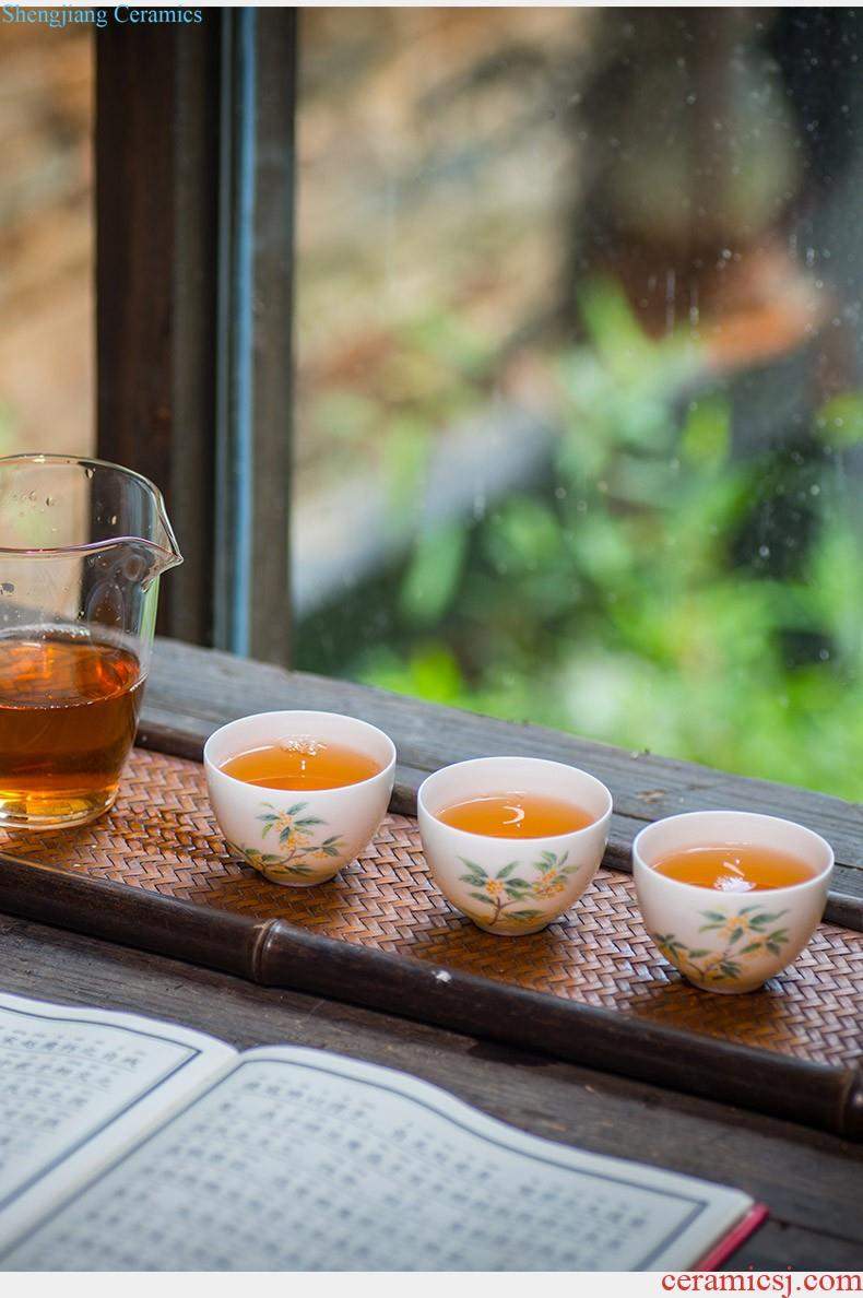 Lane in phnom penh jingdezhen ceramic fair mug kung fu tea tea sea portion evenly cup of tea, tea accessories