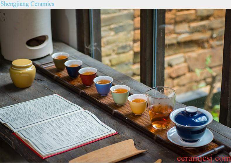 Ceramic crack cup travel a pot of two cups of tea set jingdezhen porcelain outdoor portable charter take tea