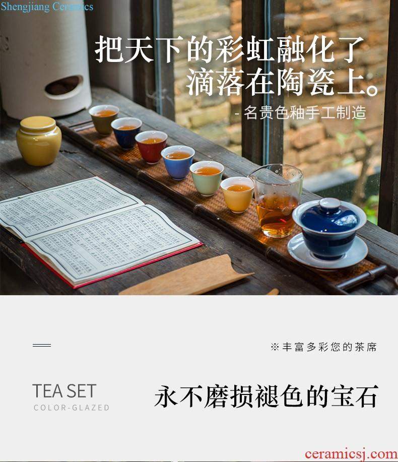 Ceramic crack cup travel a pot of two cups of tea set jingdezhen porcelain outdoor portable charter take tea