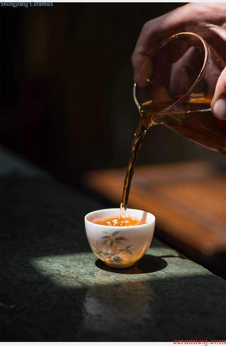 Lane in phnom penh jingdezhen ceramic fair mug kung fu tea tea sea portion evenly cup of tea, tea accessories