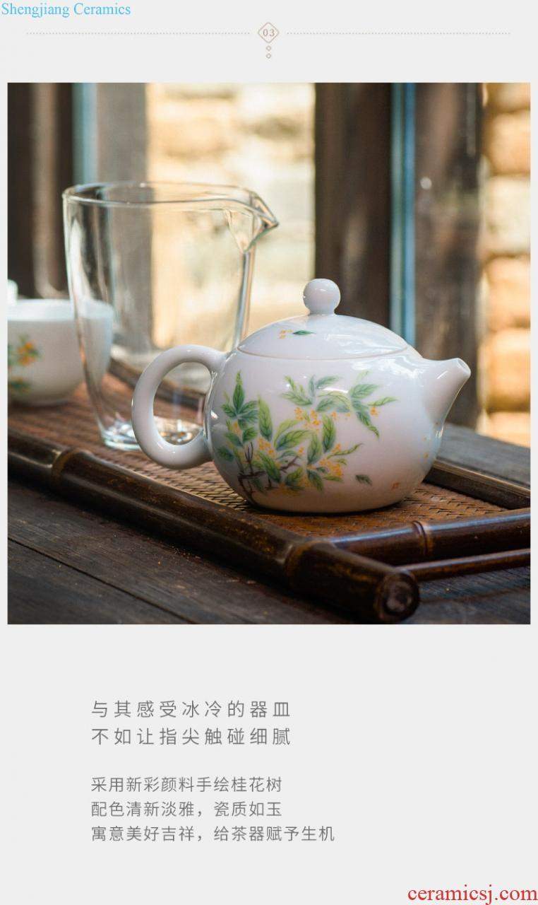 Lane in phnom penh jingdezhen ceramic fair mug kung fu tea tea sea portion evenly cup of tea, tea accessories