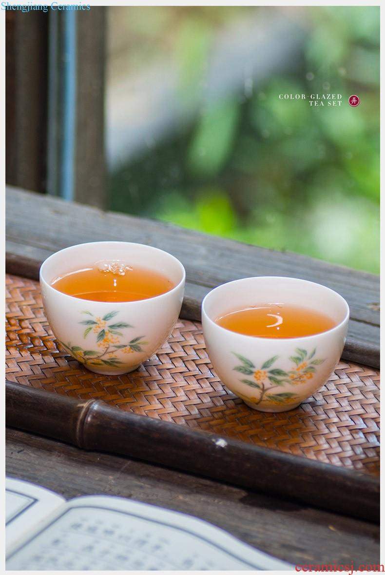 Lane in phnom penh jingdezhen ceramic fair mug kung fu tea tea sea portion evenly cup of tea, tea accessories