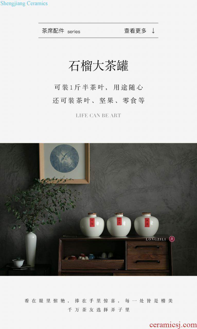 Made in ceramic tea set parts manual kung fu tea tea shelf creative contracted tea table zen furnishing articles with zero