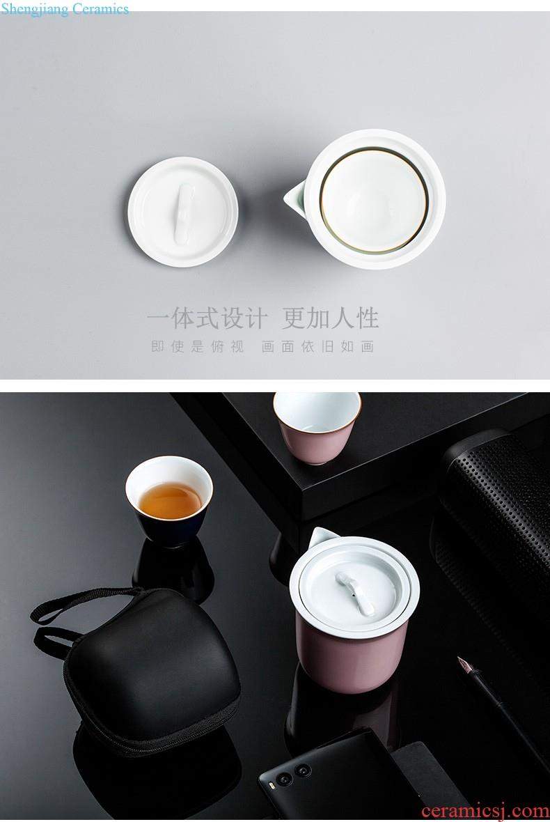 Jingdezhen ceramic tea pot large put tea POTS household seal pot with cover POTS to save tea POTS