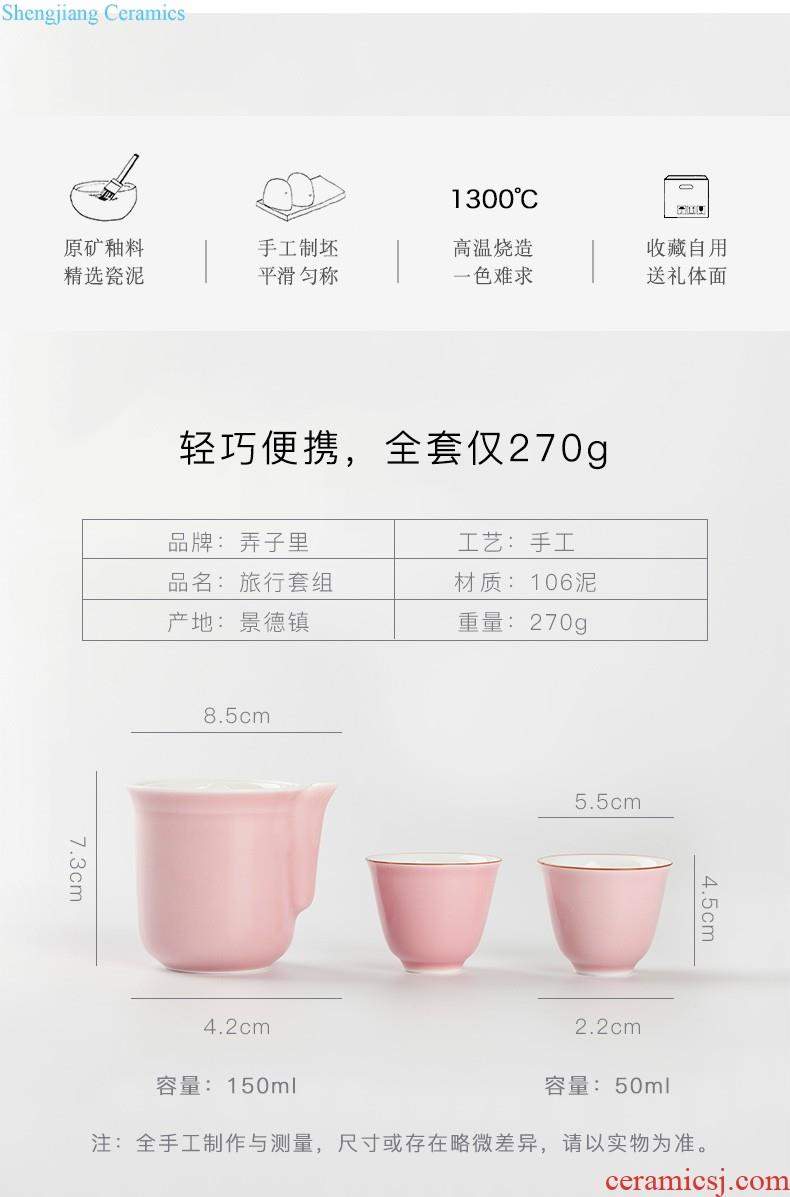 Jingdezhen ceramic tea pot large put tea POTS household seal pot with cover POTS to save tea POTS