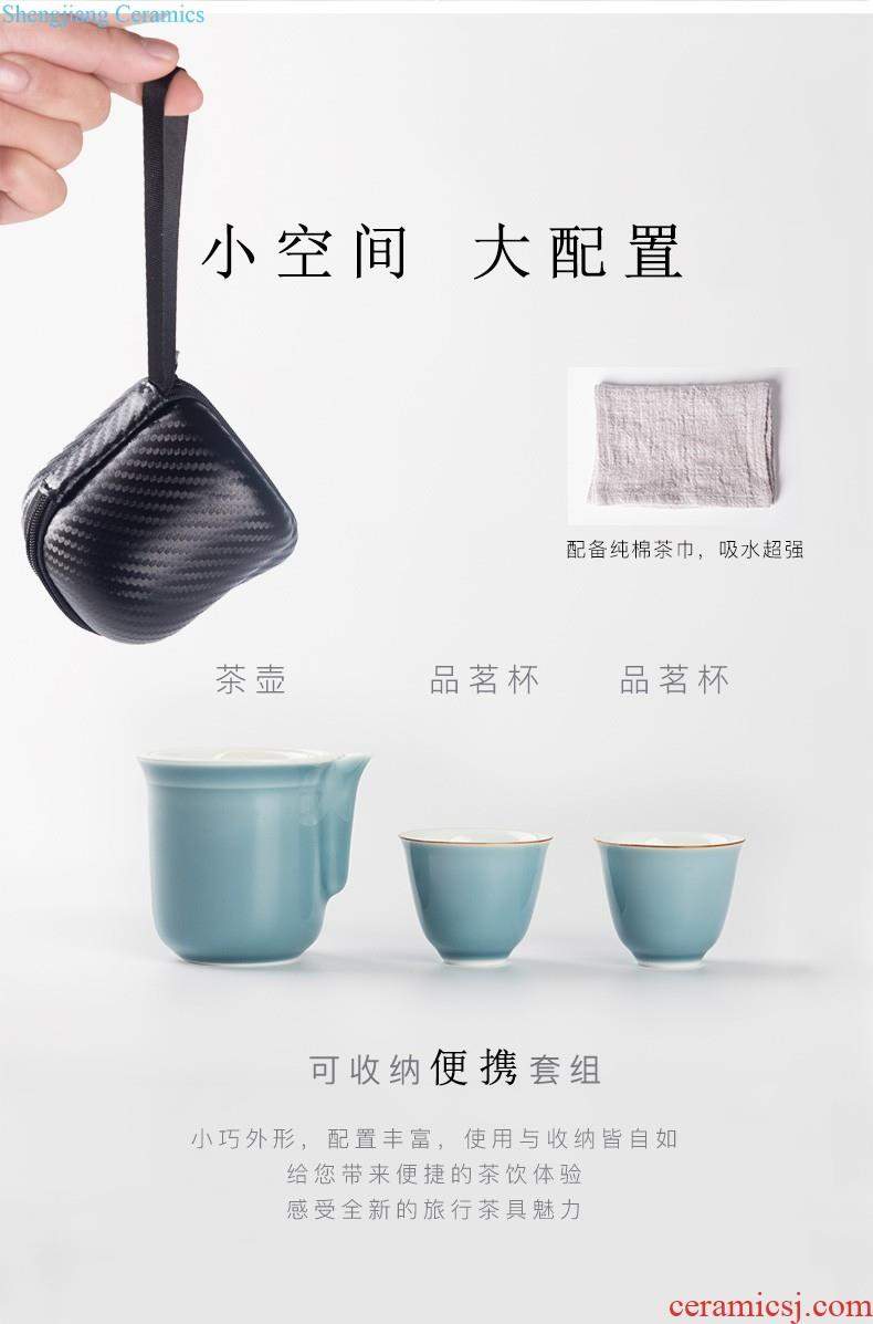 Jingdezhen ceramic tea pot large put tea POTS household seal pot with cover POTS to save tea POTS