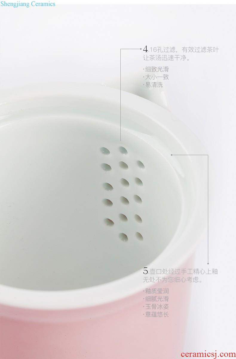 Jingdezhen ceramic tea pot large put tea POTS household seal pot with cover POTS to save tea POTS