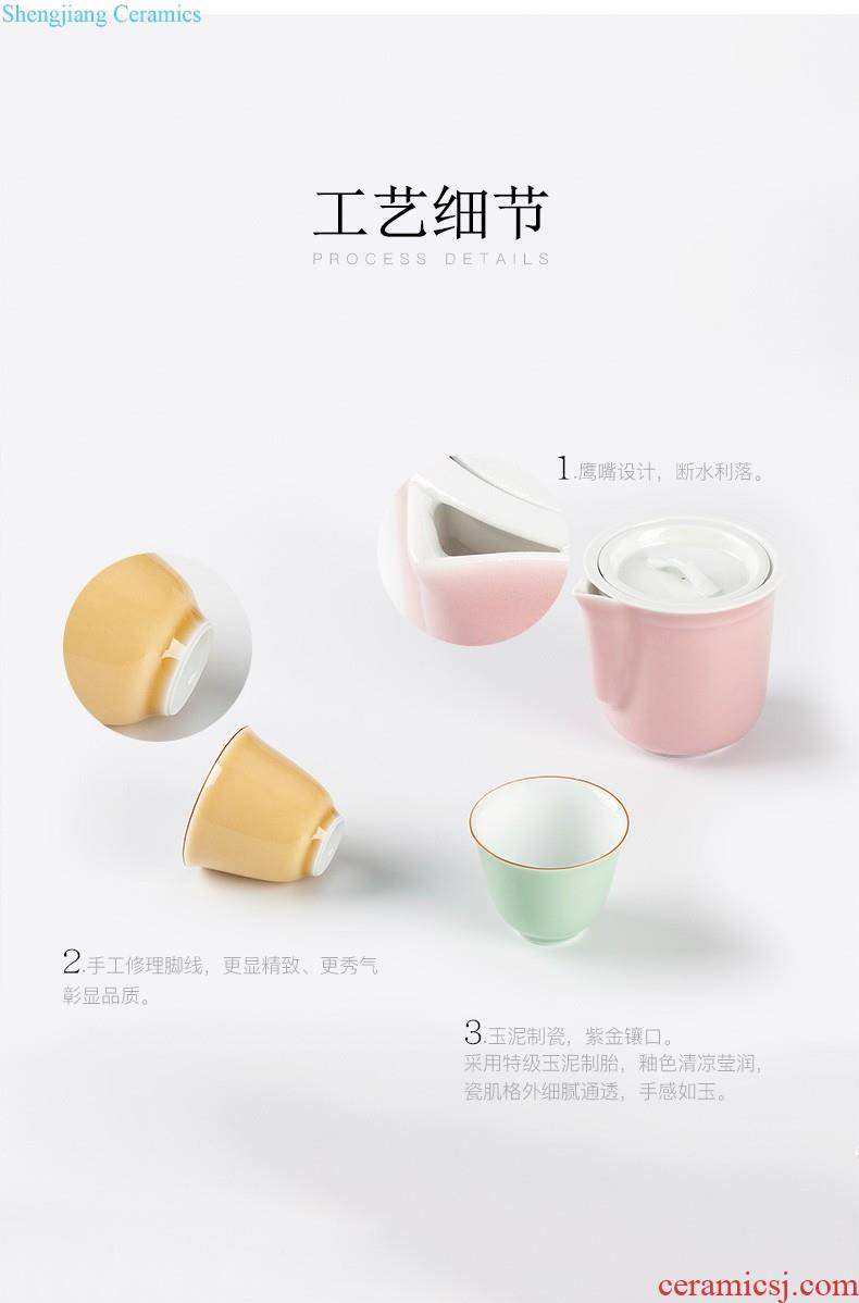 Jingdezhen ceramic tea pot large put tea POTS household seal pot with cover POTS to save tea POTS