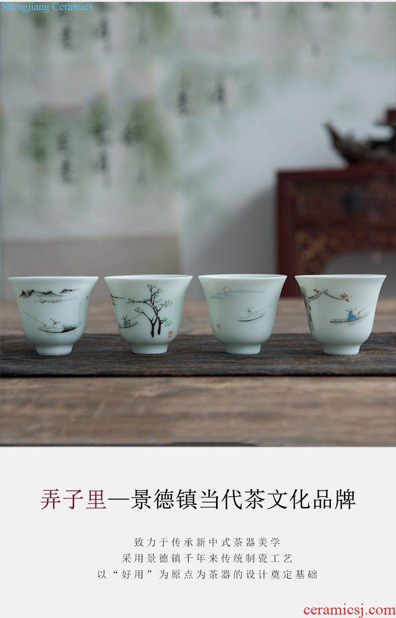 White porcelain tea sets jingdezhen domestic xi shi pot of tea ware built water box of a complete set of contracted kunfu tea cups