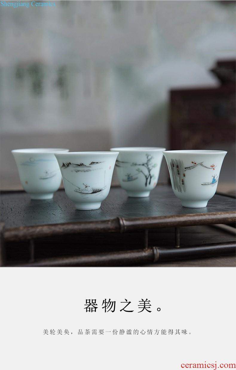 White porcelain tea sets jingdezhen domestic xi shi pot of tea ware built water box of a complete set of contracted kunfu tea cups