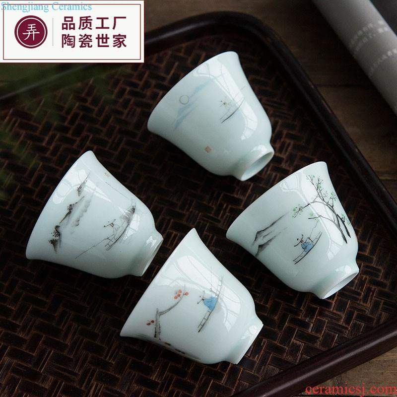 White porcelain tea sets jingdezhen domestic xi shi pot of tea ware built water box of a complete set of contracted kunfu tea cups