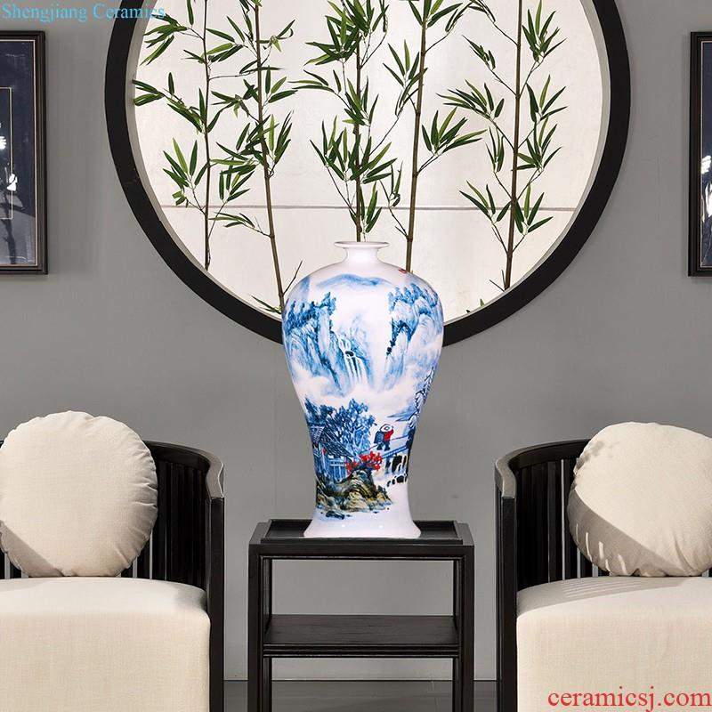 Jingdezhen ceramics hand-painted pomegranates of blue and white porcelain vase vases, Chinese porcelain of sitting room home furnishing articles