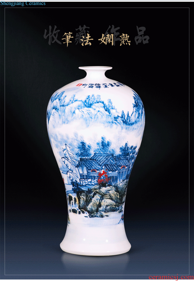 Jingdezhen ceramics hand-painted pomegranates of blue and white porcelain vase vases, Chinese porcelain of sitting room home furnishing articles