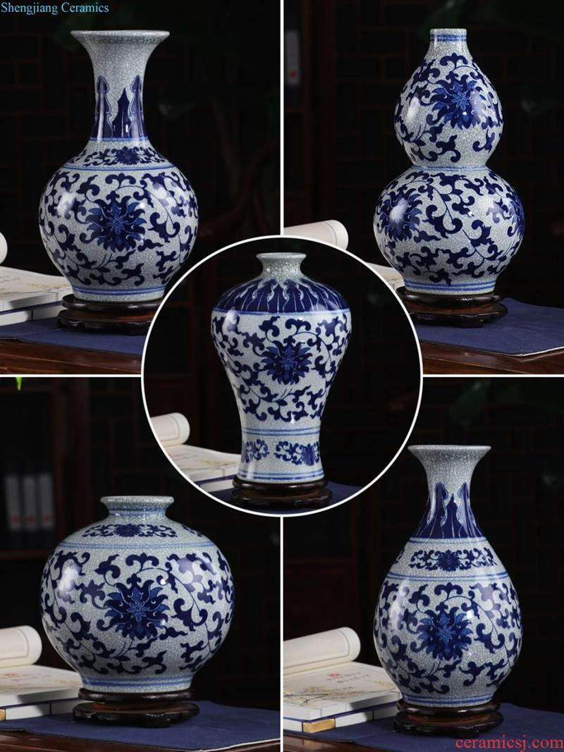 Jingdezhen ceramic vase furnishing articles porcelain vases, ceramic flower arranging flowers sitting room is contemporary and contracted household adornment