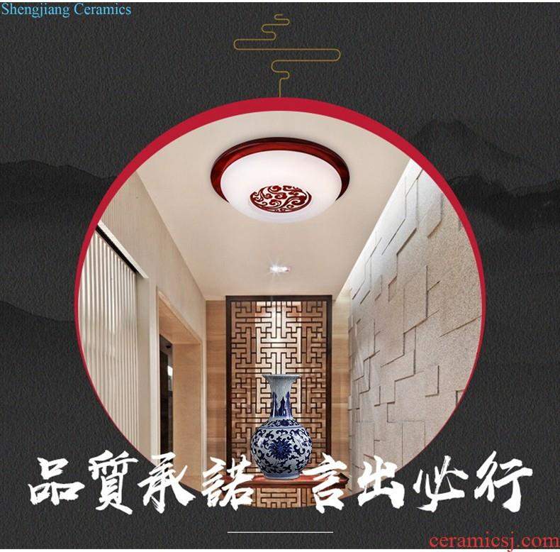 Jingdezhen porcelain vases, pottery and porcelain furnishing articles three-piece sitting room flower arranging the modern Chinese style household adornment TV ark