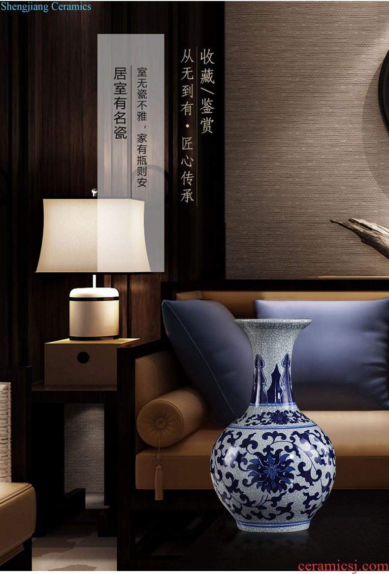 Jingdezhen ceramic vase furnishing articles porcelain vases, ceramic flower arranging flowers sitting room is contemporary and contracted household adornment