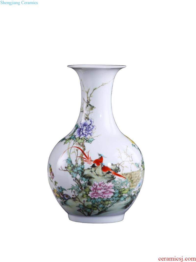 Jingdezhen ceramics furnishing articles flower arranging hand-painted archaize sitting room of large blue and white porcelain vase Chinese style household decoration