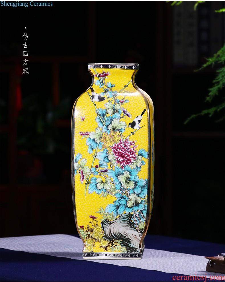 Jingdezhen ceramic vase furnishing articles antique porcelain flower Chinese style restoring ancient ways is contemporary and contracted sitting room ark adornment