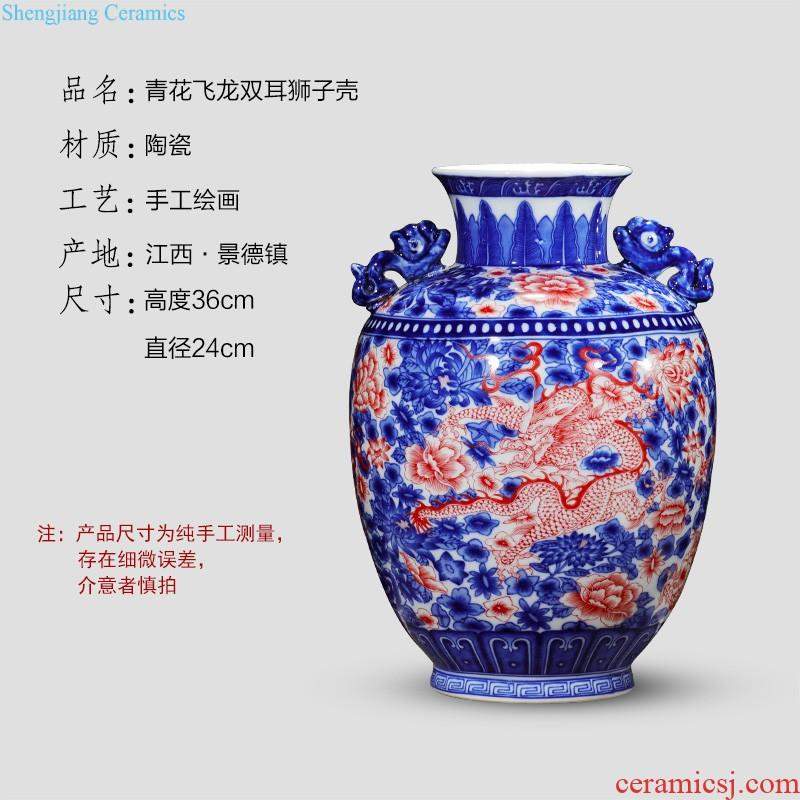 Hand-painted cornucopia of blue and white porcelain of jingdezhen ceramics feng shui plutus furnishing articles sitting room of new Chinese style household ornaments