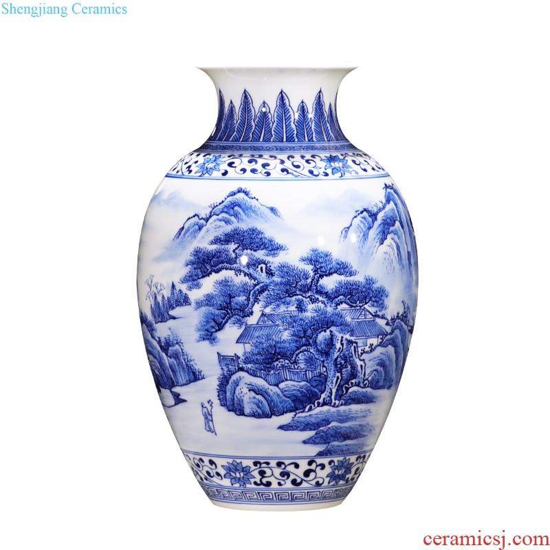 Jingdezhen ceramics vase hand-painted jixiangruyi sitting room of Chinese style household flower arranging TV ark adornment furnishing articles