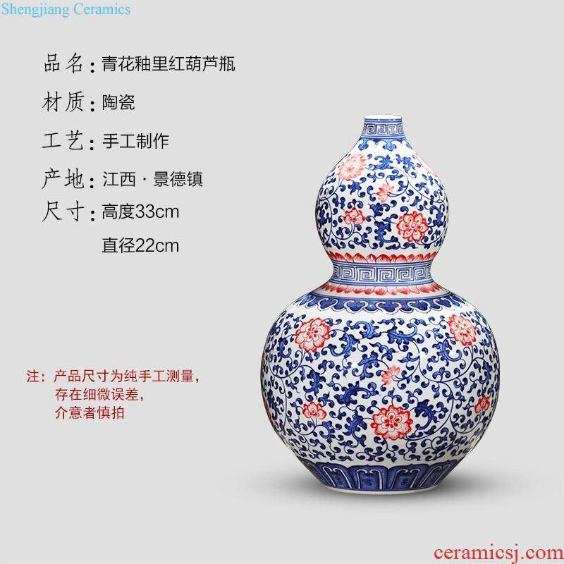 New Chinese style furnishing articles ceramic vase simulation flower dried flowers flower arrangement home European style living room TV ark soft adornment