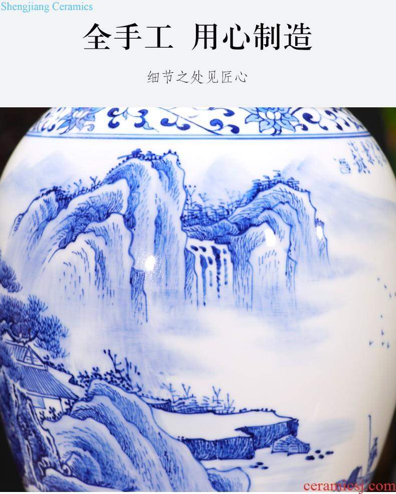 Jingdezhen ceramics vase hand-painted jixiangruyi sitting room of Chinese style household flower arranging TV ark adornment furnishing articles