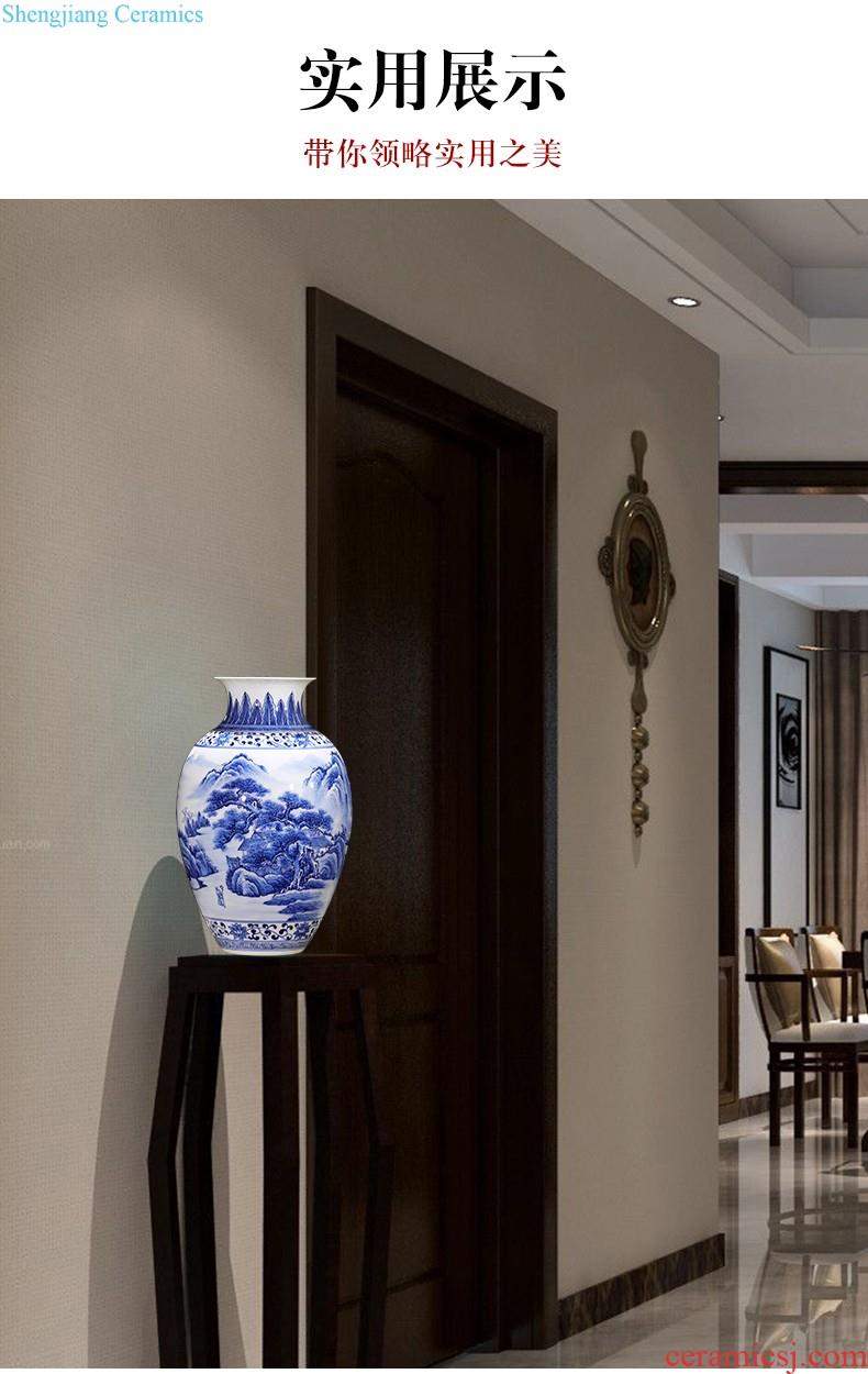 Jingdezhen ceramics vase hand-painted jixiangruyi sitting room of Chinese style household flower arranging TV ark adornment furnishing articles