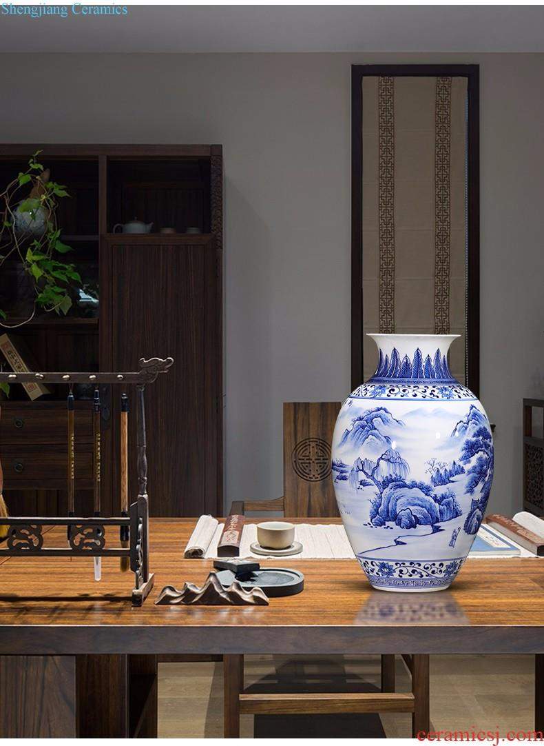 Jingdezhen ceramics vase hand-painted jixiangruyi sitting room of Chinese style household flower arranging TV ark adornment furnishing articles